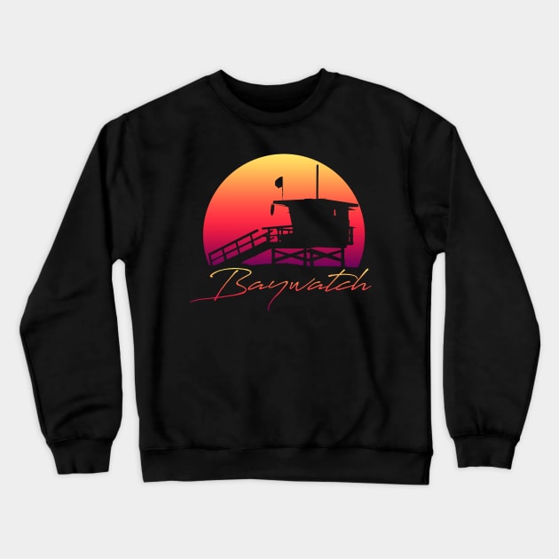 Baywatch sunset Crewneck Sweatshirt by HectorVSAchille